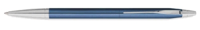 A.T. Cross Pens - Century Sport Steel Blue - The streamlined and aerodynamic Century Sport design in a translucent sateen blue finish,
 brushed chrome-plated appointments